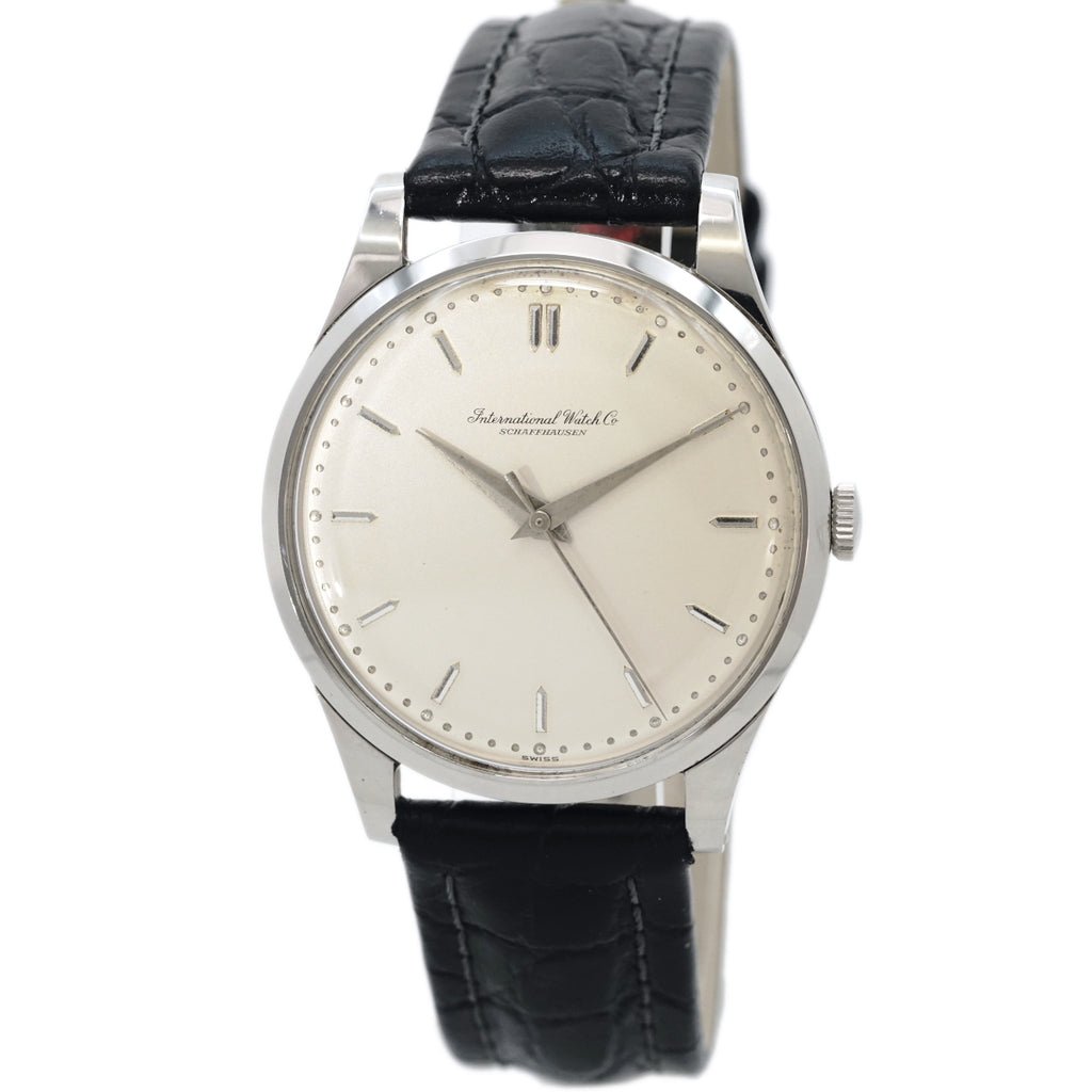 インターナショナル ラウンドケース 純正尾錠 Cal.89 手巻き OH済 1964年製 IWC