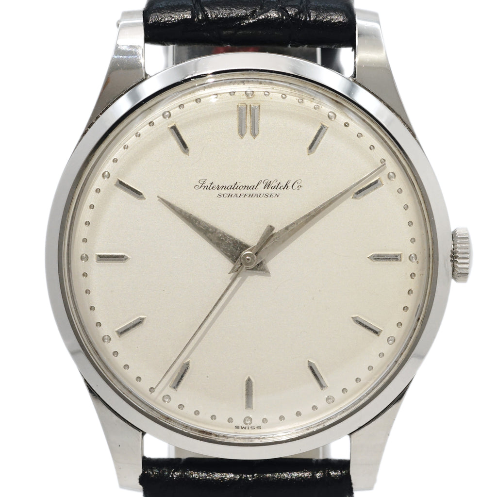 インターナショナル ラウンドケース 純正尾錠 Cal.89 手巻き OH済 1964年製 IWC