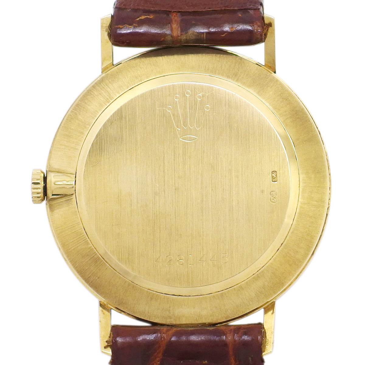 ロレックス チェリーニ メンズ Ref.4112 18金無垢 純正尾錠 Cal.1601 19石 手巻 OH済 1975年製 Rolex